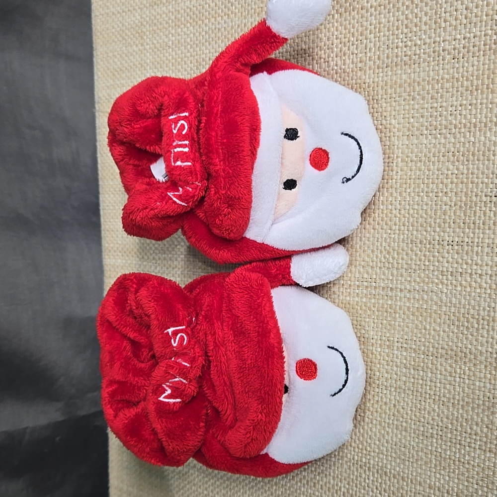 NWOT First Christmas Santa Booties